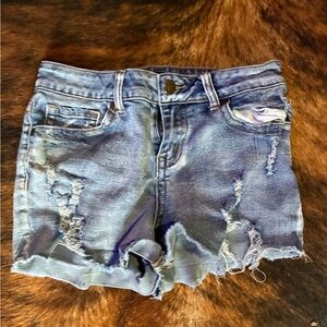 Elite Jeans Distressed Denim Women Shorts Size 7/8